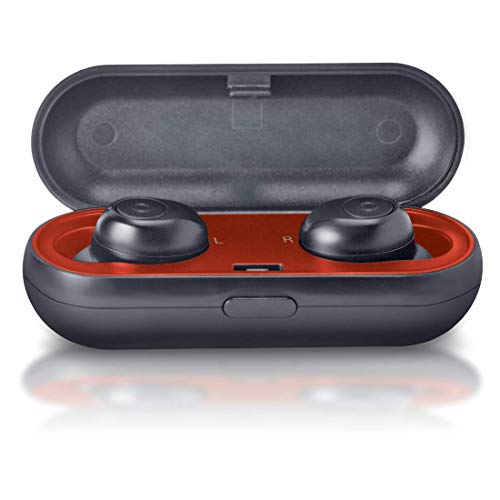 Image of iBall EarWear TW10 in-Ear Bluetooth Wireless Headphones with Protective Charging Case - Coal Black