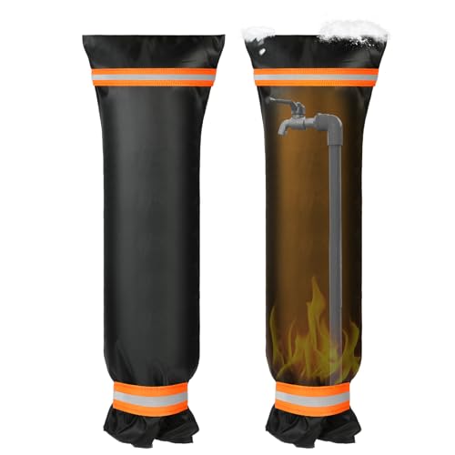 Vicloon Outside Tap Covers for Winter 1pcs 26 * 64cm Large Outdoor Tap Cover Insulated Protector