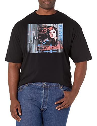 T-shirt Marvel Widow noir 5XL homme pour un look geek confortable au quotidien