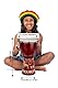 60cm Große Djembe Trommel Bongo Drum Elefant Braun Fair Trade Top Klang