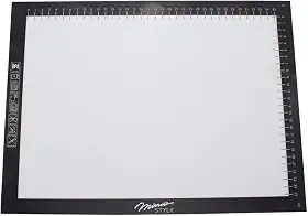 Mimo Style Folha de Silicone com Fibra de Vidro para Assar Antiaderente 40x30cm, Com Medidas em CM Ideal Para Grelhas e Fornos, Massas de Torta e Pizza, Suporta Até 220ºC e Não Precisa Untar