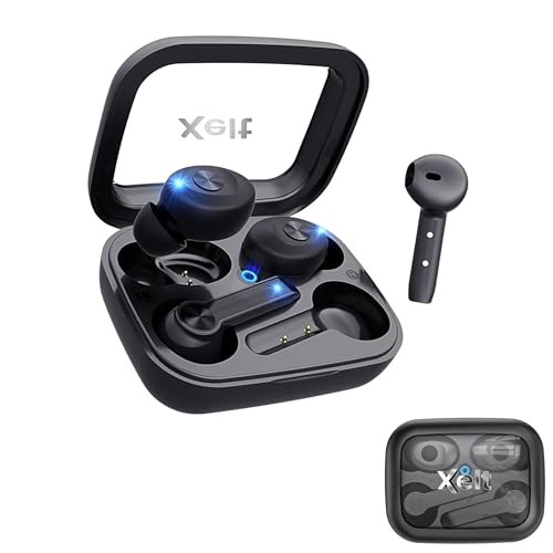 XELT Auriculares Inalámbricos Bluetooth con IA de Traducción en Tiempo Real, Sonido HiFi (Alta Fidelidad) Estéreo, Batería 24H, Micrófono con Reducción de Ruido, Compatibles iOS y Android