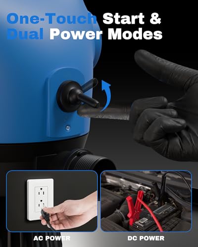 Image of Electric Drum Barrel Pump with DEF-Resistant 3 /4 inch Hose, 120V AC /12V DC, 2-Inch Bung Adapter, 5 GPM, 55 Gallon Drum Pump for DEF, Diesel & Antifreeze
