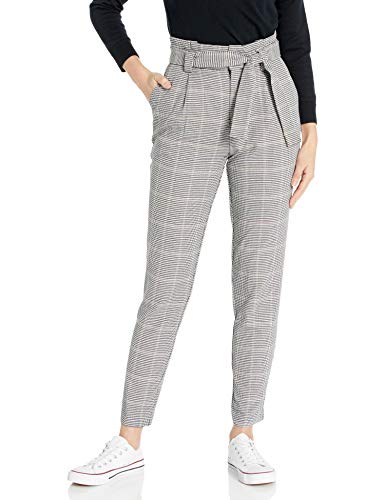 cupcakes and cashmere Women's Tallulah high Waisted Printed Pant, Black Houndstooth, 4