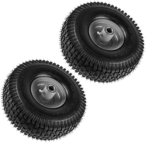 Caltric 2X Front 4" Rim and Tire Compatible with Snapper Rear Engine Riding Mower 7052267 4.1/3.6-4"