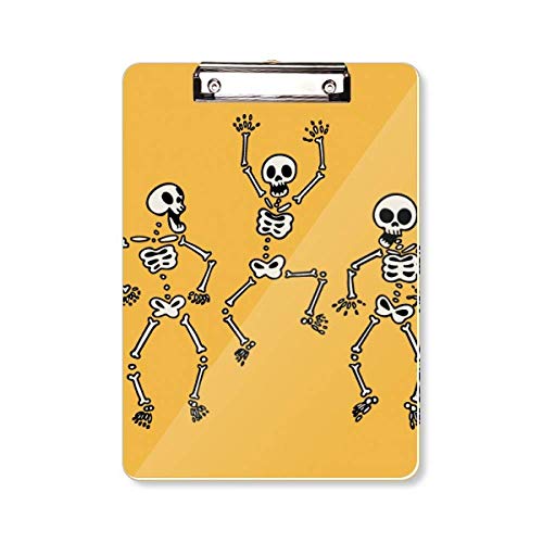 Dossier A4 squelettes Halloween porte-bloc pour fixer les feuilles volantes