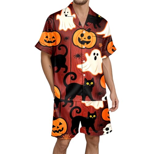 Pyjama homme Halloween contre le froid : l'ensemble détente manches longues idéal