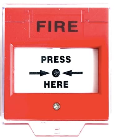 WYATT Emergency Exit Fire Alarm Button, Emergency Door Release Security Glass Break Alarm Switch for Home/Business Security Fire Panic Box (Without Indicator)