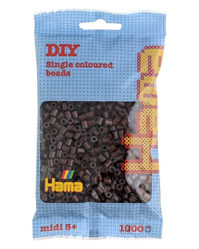 Hama Beads - Set di 1000 Perline, Marrone Scuro