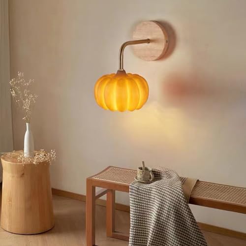 Apliques de pared de madera nórdicos y rústicos para iluminación de dormitorio 3