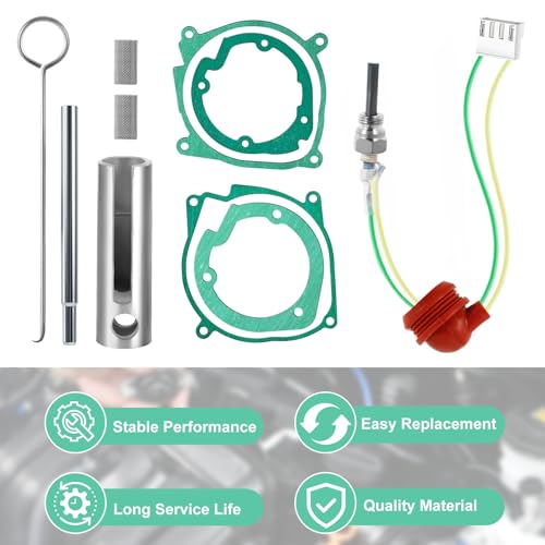 NICEWAT 10pcs 12V 2KW 5KW 8KW Glow Plug Repair Kit, Diesel Heater Accessories with Removal Fitting Tool, Car Ceramic Heater Repair Parts Fit for Eberspacher D2 D4, D4S, Other glow plug - Image 3