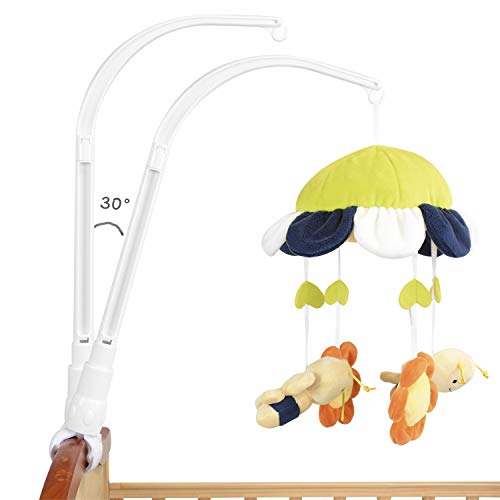Hleeduo Diy 23 Inches Baby Crib Mobile Arm,Mobile Arm For Crib,Nursery Mobile Arm，Baby Mobile Hanger,The Claw Part Of The Mmobile Arm Can Be Swung Up And Down By 30°. #TOP2