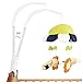 DIY 23 inches Crib Mobile arm Nursery Mobile arm Baby Mobile Hanger,Adjusting The Claw Width of Mobile Hanger,Mobile arm for Crib
