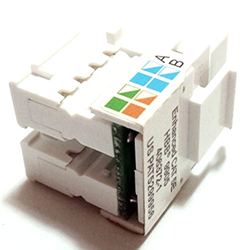CESS RJ45 CAT5e Ethernet Network Modular Toolless Keystone Snap-in Jacks Punch-Down (10 Pack) - Thumbnail 7