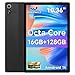 Ainmel Android Tablets, 10.36 Inch Tablet, Octa Core, 16GB RAM+128GB ROM (TF 1TB), 5000mAh, 1280x800 HD, WiFi 6, Bluetooth 5.4, 5MP+8MP Cameras Dual Speakers Game Tablets PC (Black)