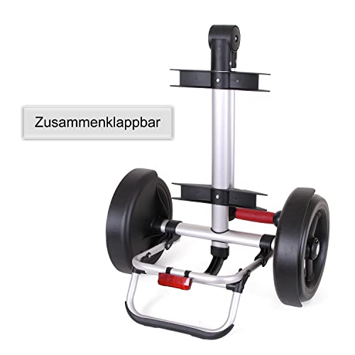 ANDERSEN Einkaufstrolley - Tura Shopper Saira Khaki 55 L Einkaufsroller,Leder,nachhaltig,XXL, Aluminium, Griff ergonomisch, klappbar, ... – Bild 5