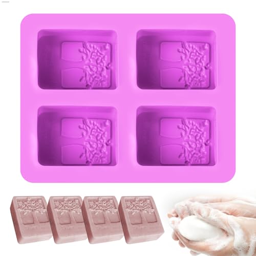 Moldes para Jabones, Moldes de Silicona para Jabón, Moldes para Jabones Artesanales, Adecuado para Hacer Jabón Artesanal, Helado, Pasteles, Pudines y Chocolate