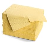 Bricoloco Serviette absorbante industrielle haute résistance pour nettoyage et prévention des déversements chimiques en laboratoire, absorbeur d'humidité de l'eau, huiles, hydrocarbures et produits