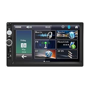 Double Din Car Stereo in Dash, FM Receiver with Remote, Car MP5 Media Player with 7inch Digital Resistive Touch Screen…