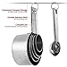 Stainless Steel Measuring Cups And Measuring Spoons 10-Piece Set, 5 Cups And 5 Spoons