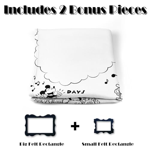 Image of Baby Monthly Milestone Photo Blanket - Made with Soft Polyester and Classic Black & White Color Matching HB01-1A
