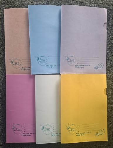 Image of Expo PAPERBOARD A4 L Folder 200 GSM| Paper Holders Organizer Document Sleeves for Protection|Suitable for School,Offices & Projects |- Pack of 10 nos. (Assorted)