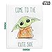 Disney Baby Yoda Throw Blanket Soft Fleece Blanket Bedroom Comforter 59 x 51” (Green Baby Yoda)