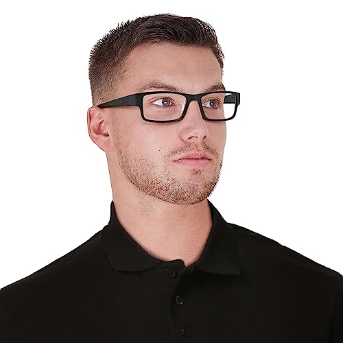 Oakley Men's Ox8046 Airdrop Rectangular Prescription Eyewear Frames, Satin Black/Demo Lens, 59 Mm #TOP6