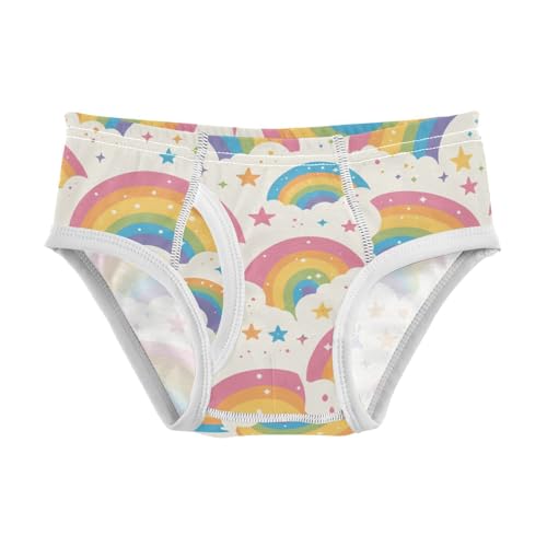 KLL Glitter Rainbow Pride Toddler Boys' Pure Cotton Underwear Cute Children Panties
