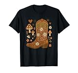 Taurus Earth Boot Retro Zodiac Cowgirl Design T-Shirt