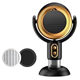 PuffHide-Purifer & Smoke Away Purifier Fan Portable Black Gold Adjustable Angle Puff-Hide PurifierFan,Tabletop SmokePurifier Filters for RemovesOdor(Plug-ln)