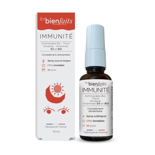 SPRAY IMMUNITÉ Citron Naturel Echinacées Thym Ginseng