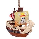 Nemesis Now One Piece Going Merry Hanging Ornament 7.5cm – Hand-Painted Resin Pirate Ship Model from Netflix Live-Action Series, Loop String Included