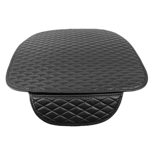 Image of BROGBUS Flax Car Seat Mat Vehicle Seat Cover Car Seat Cushions Front Single Seat Cover (Black, Pack of 1) (Only Front Seat Mat)