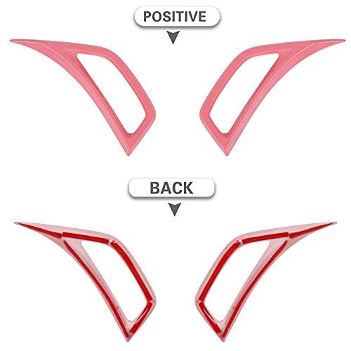 Image of Voodonala Wheel Eyebrow Side Air Conditioning Vent Decoration Cover Trim for Jeep Wrangler JL JLU Gladiator JT 2018-2021(2pcs /Set,Pink)