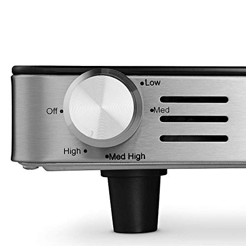 Magic Mill Extra Large Food Warming Tray | Electric Server Glass Top Hot Plate, with Adjustable Temperature Control, for Buffets, Party, Restaurants, House Parties, Party Events (21" x 16")