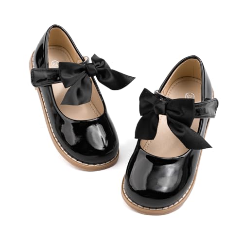 Toddler Girl Mary Jane Shoes Bow Knot Girl Dress Shoes Comfort Oxford Uniform School Church Shoes...