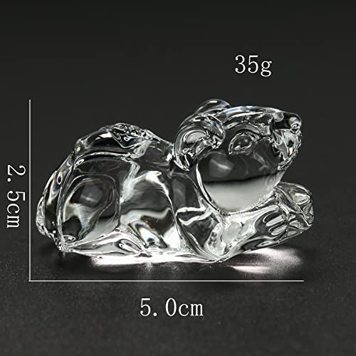 Nobrim Mini Lucky Rat Mouse Statue Miniatures Figurines Paperweight Glass Crystal Art Craft Gift Animal Ornament Home Decor Accessories Decoration #TOP5