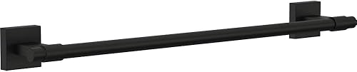 Franklin Brass Maxted (1 paquete) Barra para toallas de 18 pulgadas para baño, barra para toallas color negro mate para pared de baño, soporte para