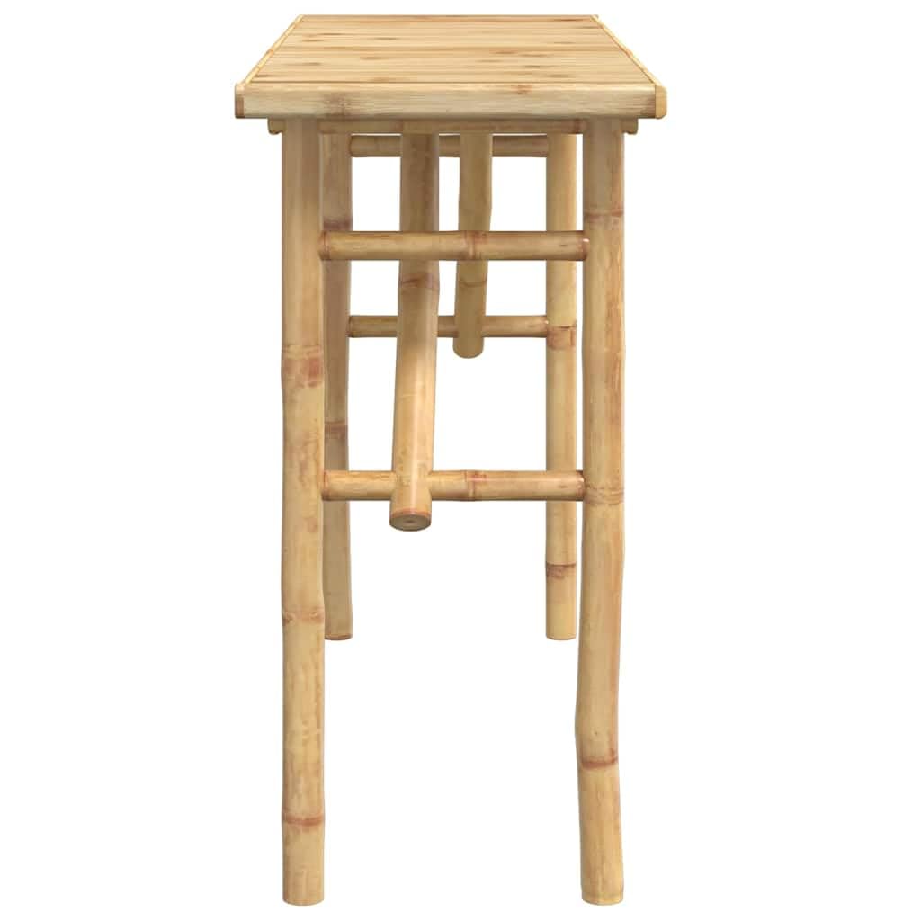 Bambus Konsolentisch 115x39x75 cm | Stabil, wasserbeständig, pflegeleicht mit feuchtem Tuch, für Wohnzimmer, Flur, Balkon