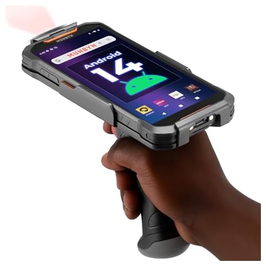 MUNBYN AS01P Android 14 Barcodescanner, 6” Bildschirm, Mobiler Computer Handheld PDA mit 16-stündigem Arbeitstag, SE4710 Zebra Scanner, 1D/2D/QR,4GB+128GB, Upgrade auf zukünftiges Android 18 möglich