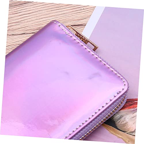 Sparking Sequins Wallet for Women Iridescent Clutch Purse Zippered Pocket Chic Holographic Wallet for Phone Cards for Birthdays Special Occasions3