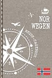 Norwegen Reisetagebuch: Reise Tagebuch zum Selberschreiben, ca. A5 - Journal Dotted Punkteraster, Bucket List für Urlaub, Ferien Trip, Auslandsjahr, Au Pair, Auswanderer - Notizbuch Dot Grid punktiert