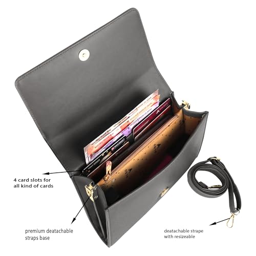 Image of ALSU Women's trendy Sling Bag | handbag | purse | crossbody bag| deattachable straps | adjustable straps |card slots side bag| phone pocket