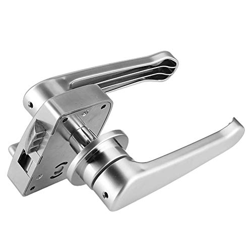 Image of Qiilu RV Door, RV Door Locks for Travel, Locking Door Levers Toilet Bathroom Bedroom Handle Knob Polished Chrome for RV Yacht
