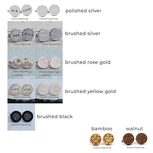 Mini Wim Custom Engraved Stainless Wedding Cuff Links, Free Engraving, Personalized Cufflinks For Groom, Jewelry Gift For Men, Father Of The Bride Gift From Bride #TOP5