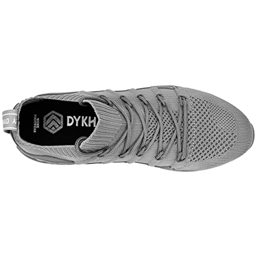 Dykhmily Steel Toe Safety Sneakers For Women Lightweight Slip On Work Shoes Slip Resistant Breathable Running Shoe(5.5,Grey,D91868) #TOP3