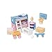 Price comparison product image Le Toy Van - Wooden Sugarplum Children's Bedroom Dolls House Accessories Play Set For Dolls Houses | Dolls House Furniture Sets - Suitable For Ages 3+