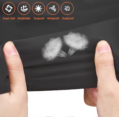 48Inch Wire Dog Crate Cover,Durable Windproof Privacy Polyester Pet Kennel Covers,Breathable Blackout Cover for 1/2/3 Door Dog Cage. (48" L x 30" W x 33" H,Black) - Image 4