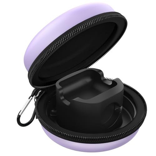 Astorgos Aufbewahrungsbox Kompatibel mit Apple Watch Series 11/10/9/8/7/6/5/4/3/2/1/SE3/SE2/SE,Tragbares Reiseetui für iWatch 46mm 45mm 44mm 42mm 41mm 40mm 38mm AirPods Pro/3/2/1 Ladedock,Taro Violett